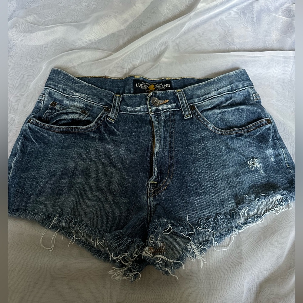 Denim shorts